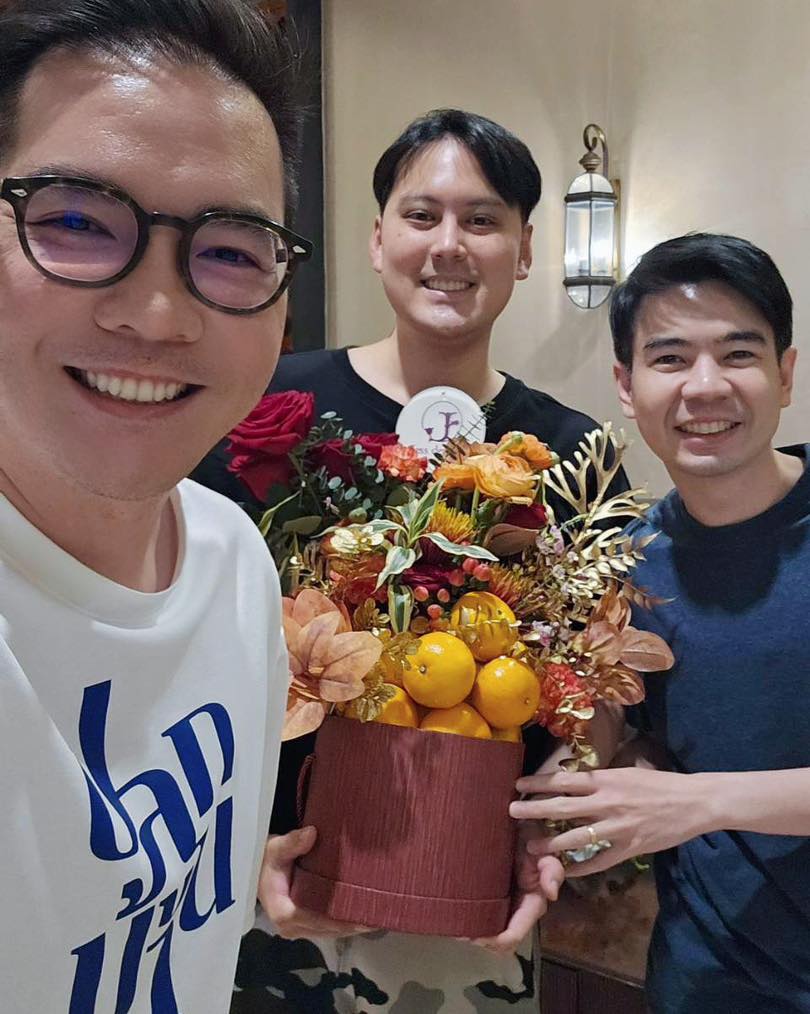 Happy customer group