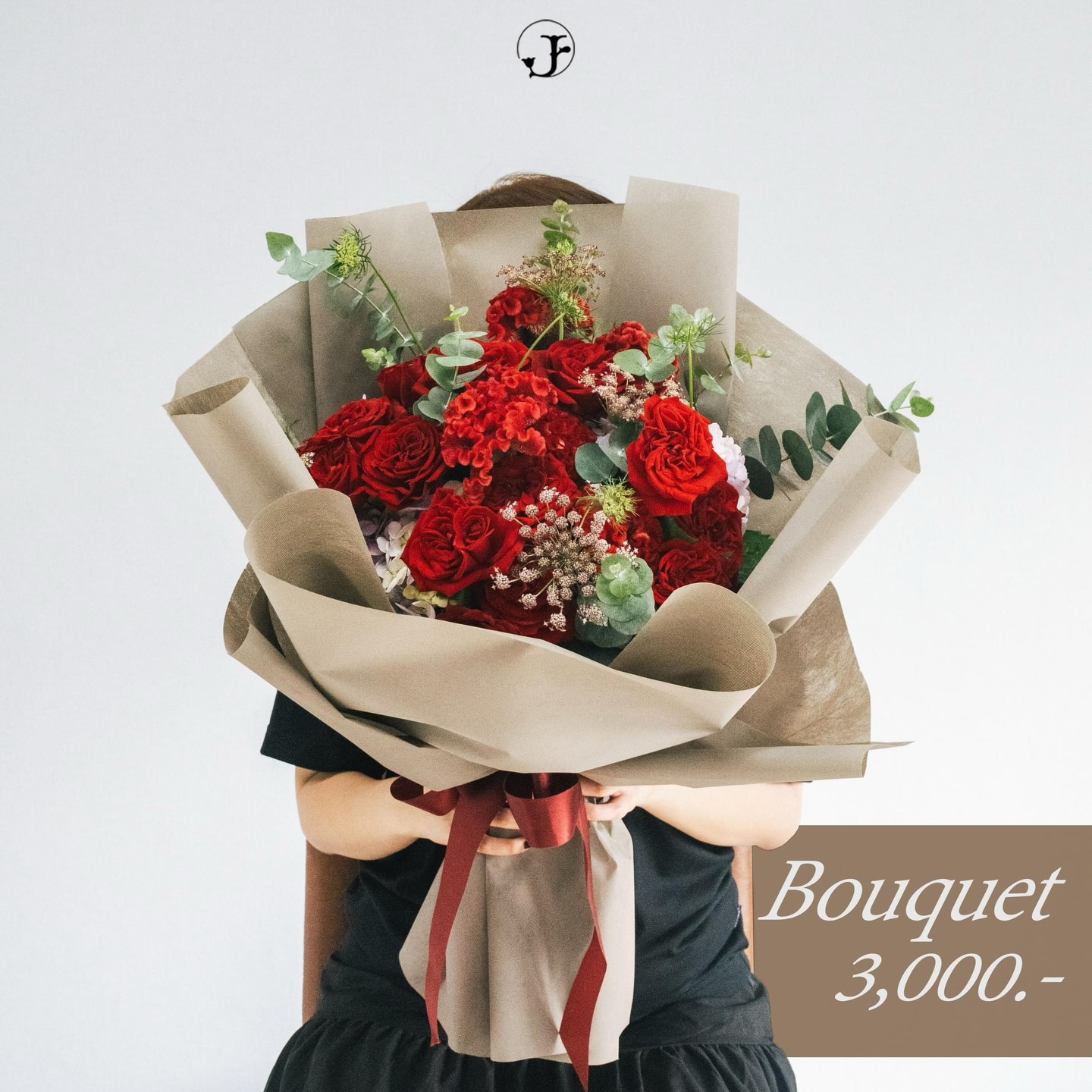 Bouquet 3000 red kraft